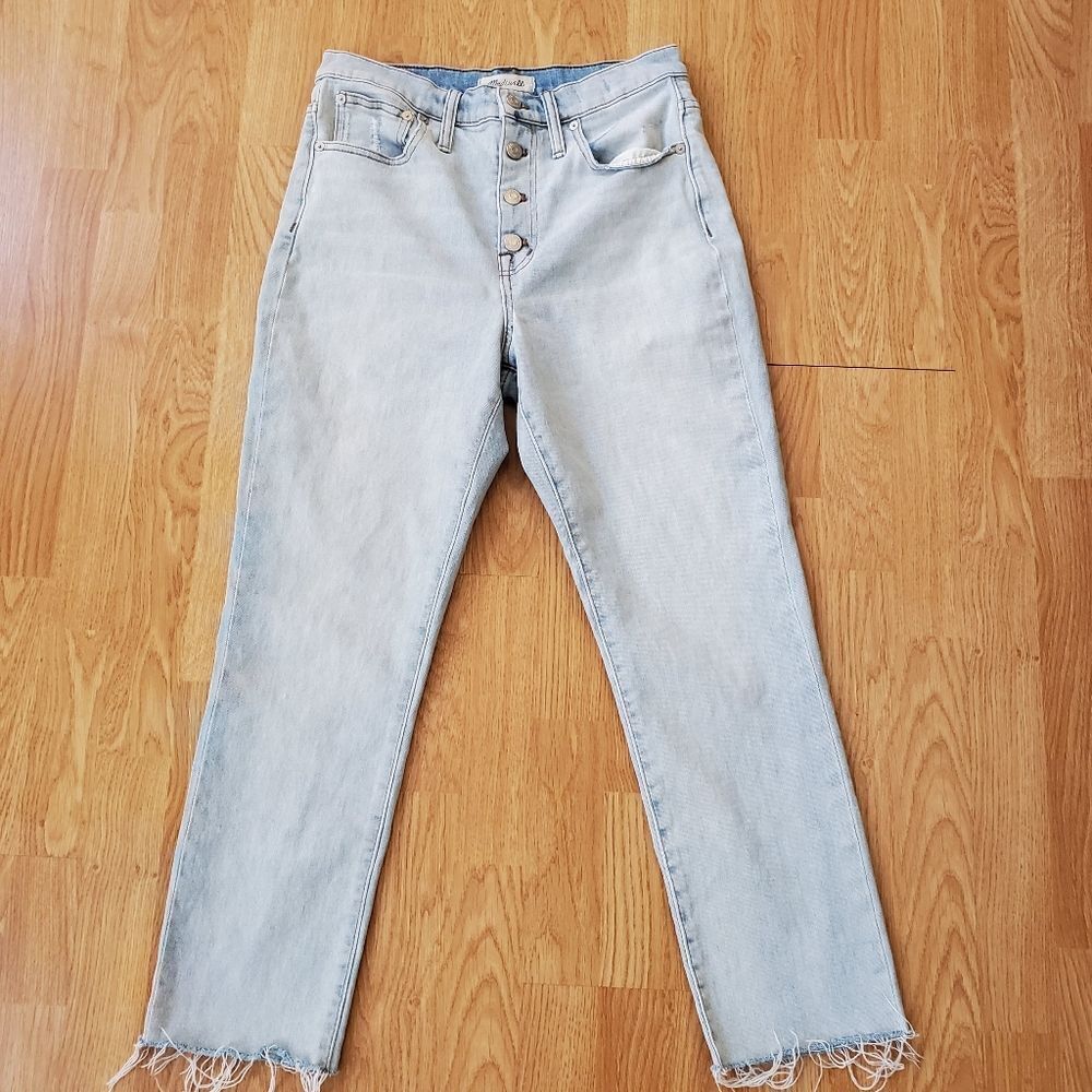 🔆 MADEWELL 🔆 The High-Rise Slim Button Front Boyfriend Jean - [size 27x26] - Picture 4 of 14